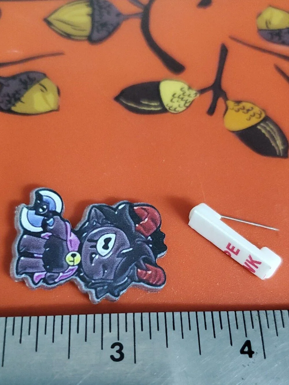 Ritual Black Goat Acrylic Pin